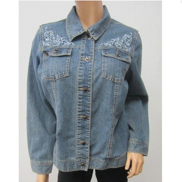 Embroider Demin Jacket - Picture 6 of 8